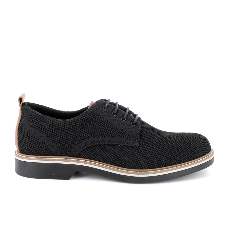 "Igi&Co Men's Black Lace-Up Shoes – Stylish & Comfortable Footwear"