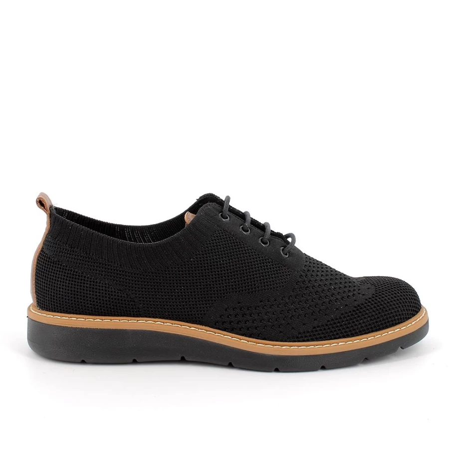 "Igi&Co Men's Black Lace-Up Shoes"