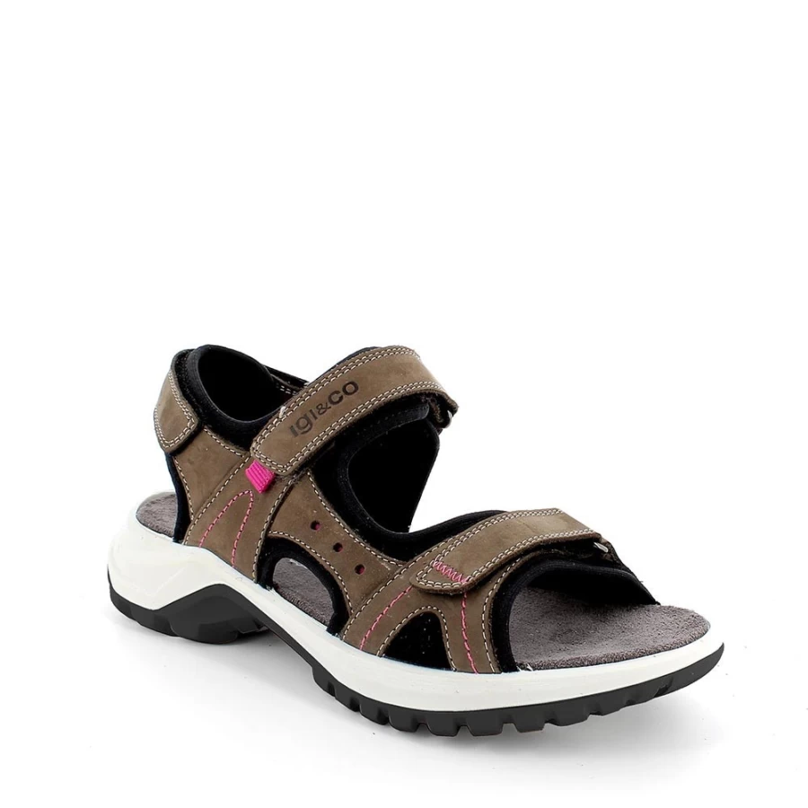 "Igi&Co Women's Leather Safari Sandals – Stylish & Comfortable Footwear"