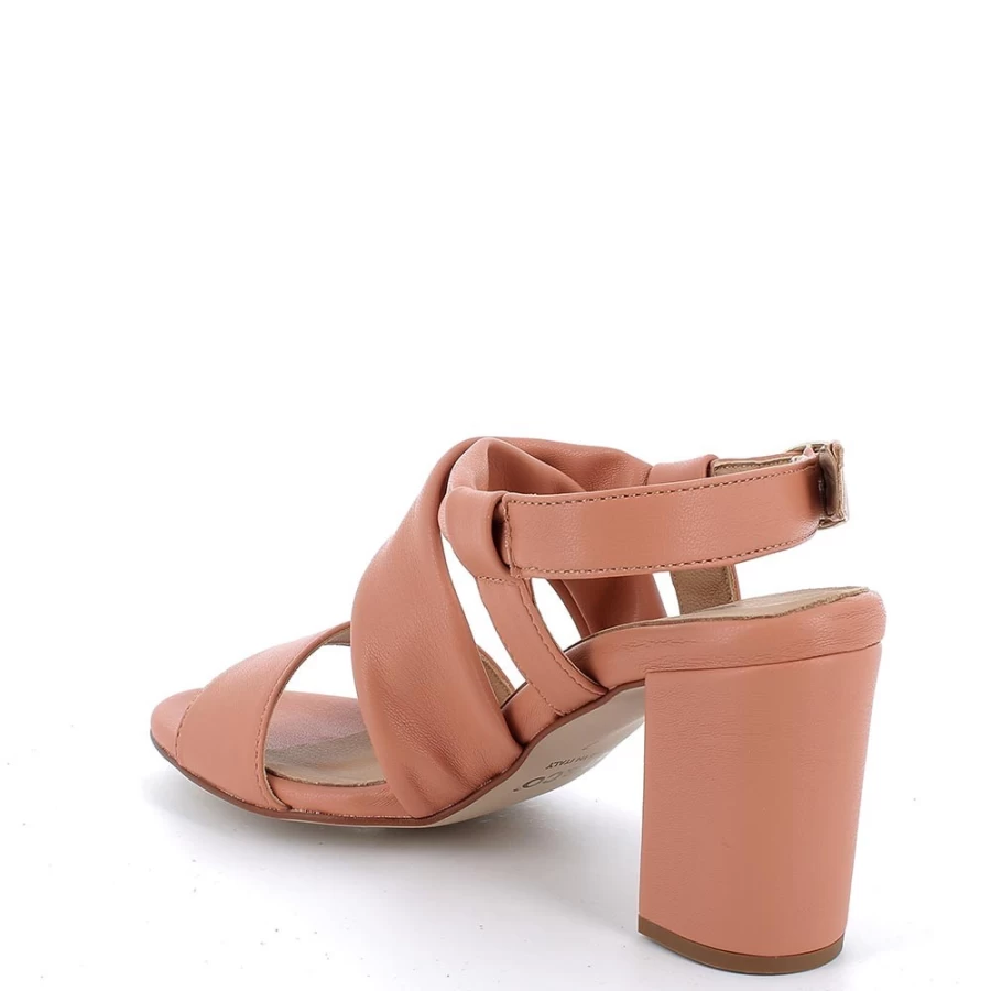 "Igi&Co Women's Peach Heeled Sandals – Stylish Comfort for Ladies"